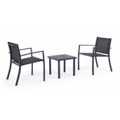 Set mobilier gradina gri antracit Auri 58x58x45 cm, 45x45x38 cm