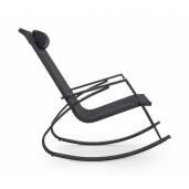 Fotoliu balansoar gri antracit Demid 60.5x107x95 cm