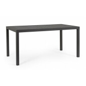 Masa aluminiu gri antracit Hilde 150x80x75 cm