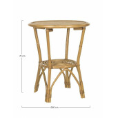 Masa rattan maro Vienna 60x70 cm