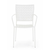 Set 4 scaune fier alb Lizette 54x55x89 cm