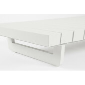 Masuta aluminiu alb Infinity 126x73.5x24 cm
