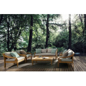 Covor textil verde kaki Surat 200x1.1x300 cm