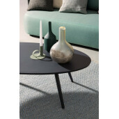 Masuta aluminiu negru Space 119x58x40.5 cm