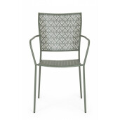 Set 4 scaune fier verde Lizette 54x55x89 cm