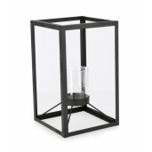 Set 6 felinare metal negru Janie 18.5x18.5x30.5 cm