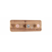Cuier perete lemn metal Helka 30x4x10 cm
