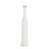Vaza flori polirasina alba 18x109 cm