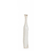 Vaza flori polirasina alba 16x15x86 cm