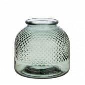 Vaza flori sticla verde Avril 24x24 cm