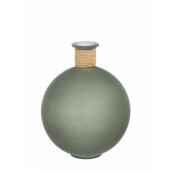 Vaza flori sticla verde 20x25 cm