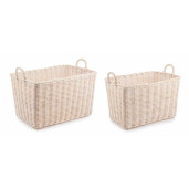 Set 2 cosuri depozitare ratan Narra 58x38x37 cm, 65x45x40 cm