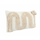 Set 5 perne decorative textil ivoire bej 35x60 cm