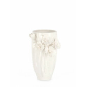 Vaza flori portelan alb Poppy 14.5x13x22 cm