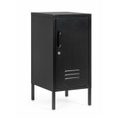 Comoda 1 usa otel negru Cambridge 40x35x76 cm