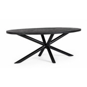 Masa otel lemn mango Hastings 200x110x76 cm