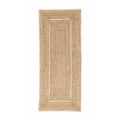 Covor iuta natur alb Ankit 60x150 cm
