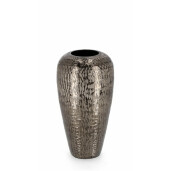 Vaza flori aluminiu gri antracit Svas 16x31 cm