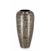 Vaza flori aluminiu gri antracit Svas 19x39.5 cm