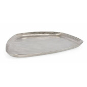 Set 2 tavi decorative aluminiu argintiu 38x34x2.5 cm