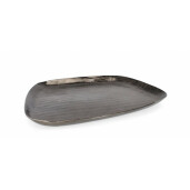 Set 2 tavi decorative aluminiu gri antracit 30x28x2.5 cm