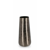 Set 2 vaze flori aluminiu gri antracit Svas 14x34 cm