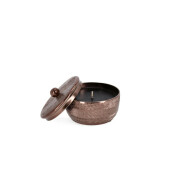 Lumanare borcan aluminiu bronz Ø11x8h