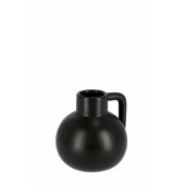 Set 16 vaze portelan negru Elsy 10x9.7x10.5 cm