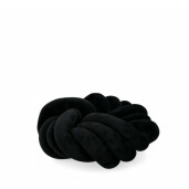 Set 4 perne decorative textil negru Entwine 38x10 cm