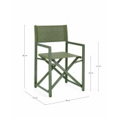 Set 2 scaune gradina verzi Taylor 48x56x86 cm