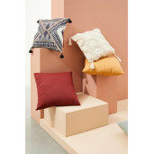 Set 4 perne decorative alb negru Nahira 45x45 cm