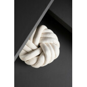 Set 2 perne decorative textil ivoire Entwine 38x10 cm