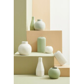 Set 4 vaze flori portelan verde Althea 13x11 cm