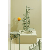 Suport reviste otel verde Harriet 36x22x45 cm