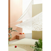 Set 2 umbrare poliester crem 360x360 cm