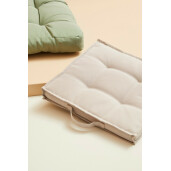Set 4 perne podea textil verde 40x40x4 cm