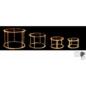 Set 4 decoratiuni luminoase 25x18 cm, 30x20 cm, 38x28 cm, 50x38 cm
