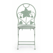 Set 2 scaune otel verde Harriet 40x40x94 cm