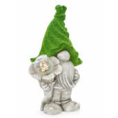 Set 2 figurine Gnom ceramica cu led 28x20x46 cm