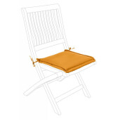 Set 4 perne scaune textil galben 42x42x3 cm