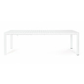Masa extensibila aluminiu alb Kiplin 180/240x100x77.5 cm
