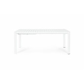 Masa extensibila aluminiu alb Kiplin 180/240x100x77.5 cm