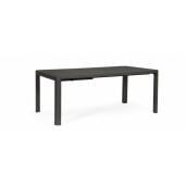 Masa extensibila aluminiu gri antracit Kiplin 180/240x100x77.5 cm