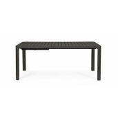 Masa extensibila aluminiu gri antracit Kiplin 180/240x100x77.5 cm