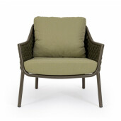 Set 2 fotolii gri verde Everly 80x80x80 cm
