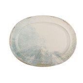 Platou piatra alba albastra Beja 42x32x3h
