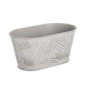 Set 12 ghivece flori zinc gri Benji 22.7x12.9x10.7 cm