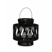 Lampa solara otel negru Nikhita 28.5x29-41 cm