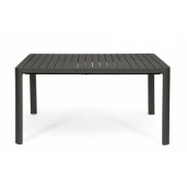 Masa extensibila aluminiu gri antracit Kiplin 149x97/149x77.5 cm