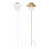 Set 4 lampi solare otel Klara 18x78 cm